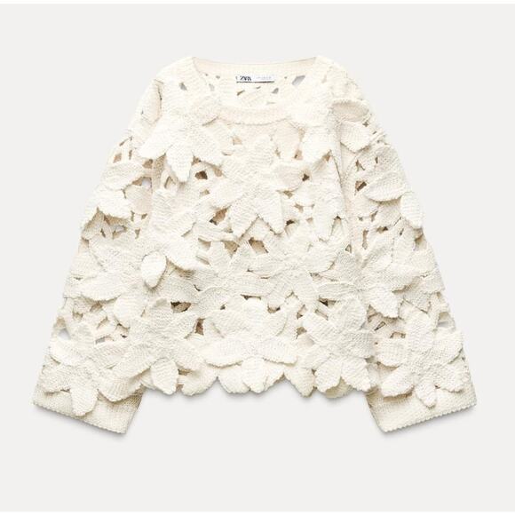 RARE!!! ZARA Cut Out Sweater NWT - Picture 15 of 16